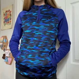 Blue Nike Therma-Fit Hoodie